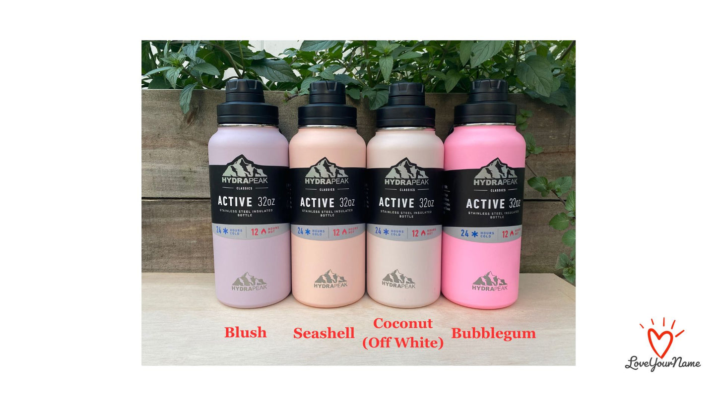 32 oz Personalized Spout/Twist Cap Water Bottle