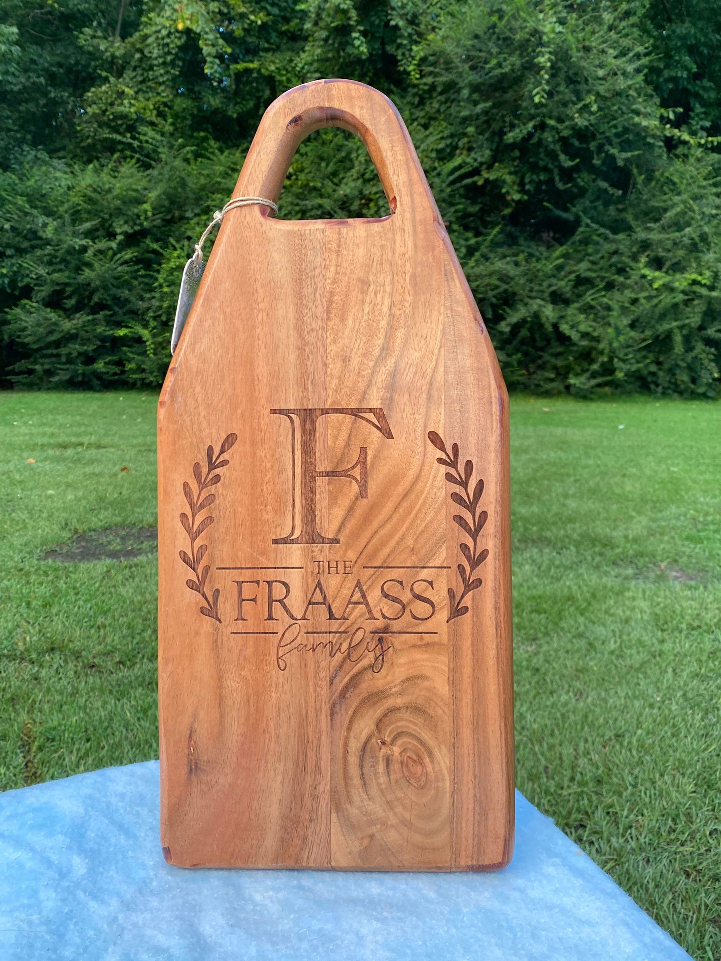 Acacia Charcuterie Board with a Unique Shape and Design