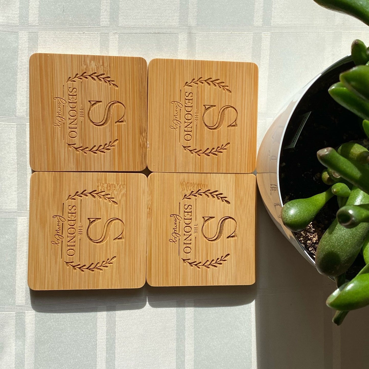 Square Bamboo Coasters