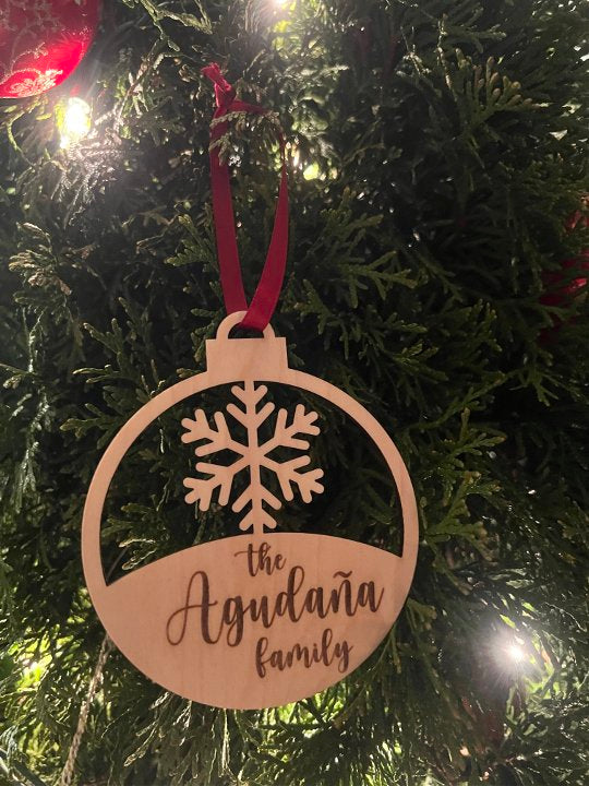 Personalized Christmas Family Name Ornaments