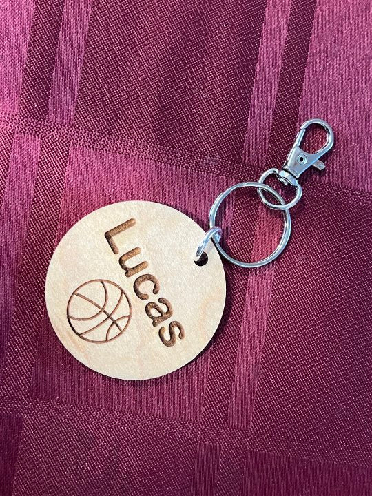 Personalized Basketball Lunch Bag Tags