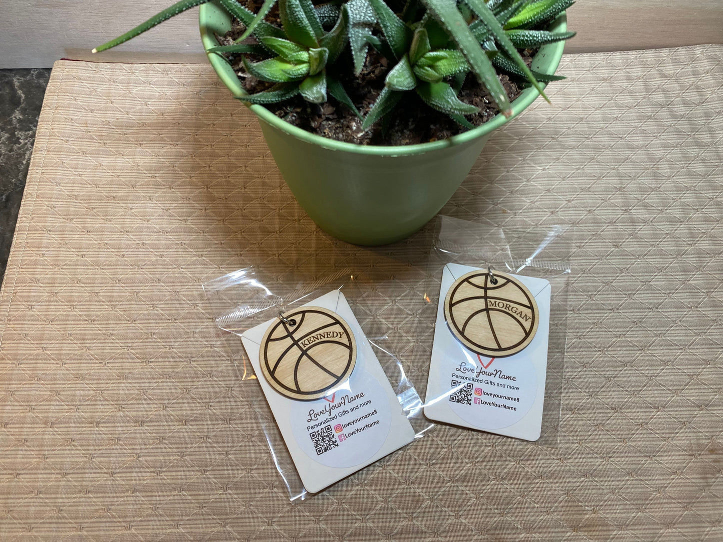 Personalized Basketball Lunch Bag Tag