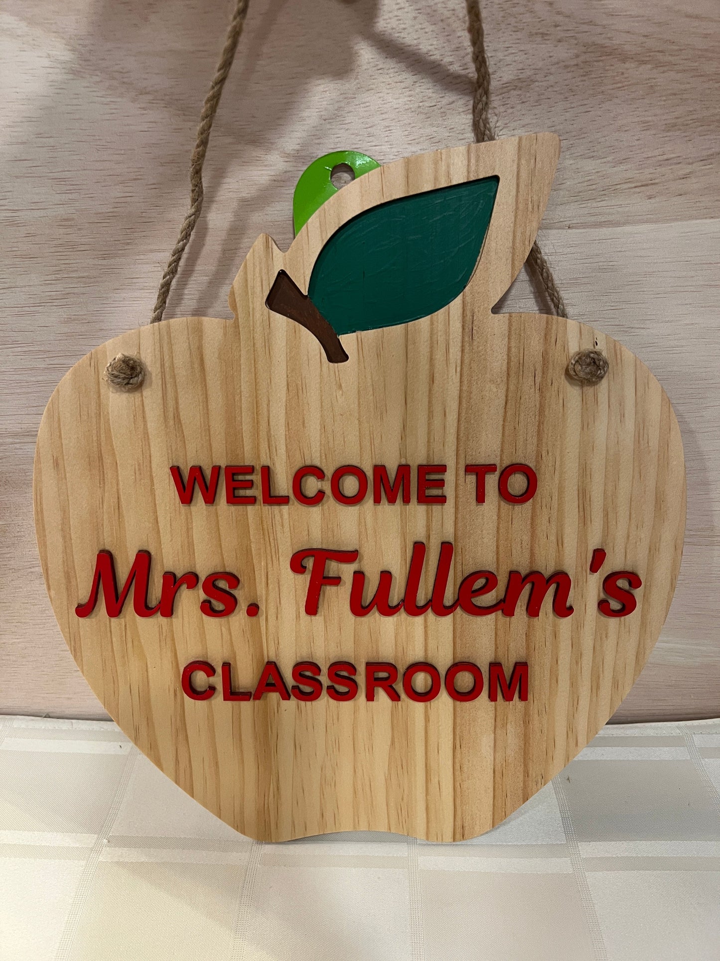 Personalized Apple Classroom Door Decor