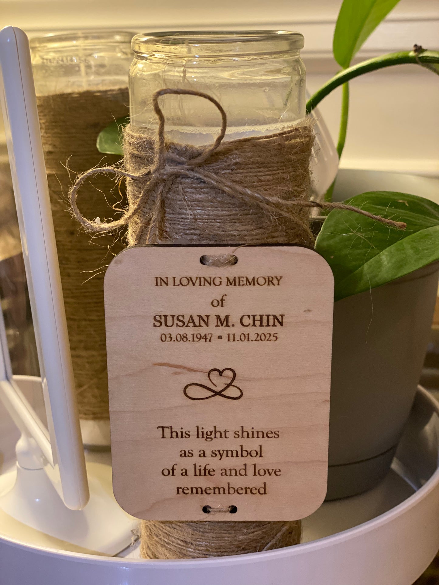 Personalized Memorial Tray