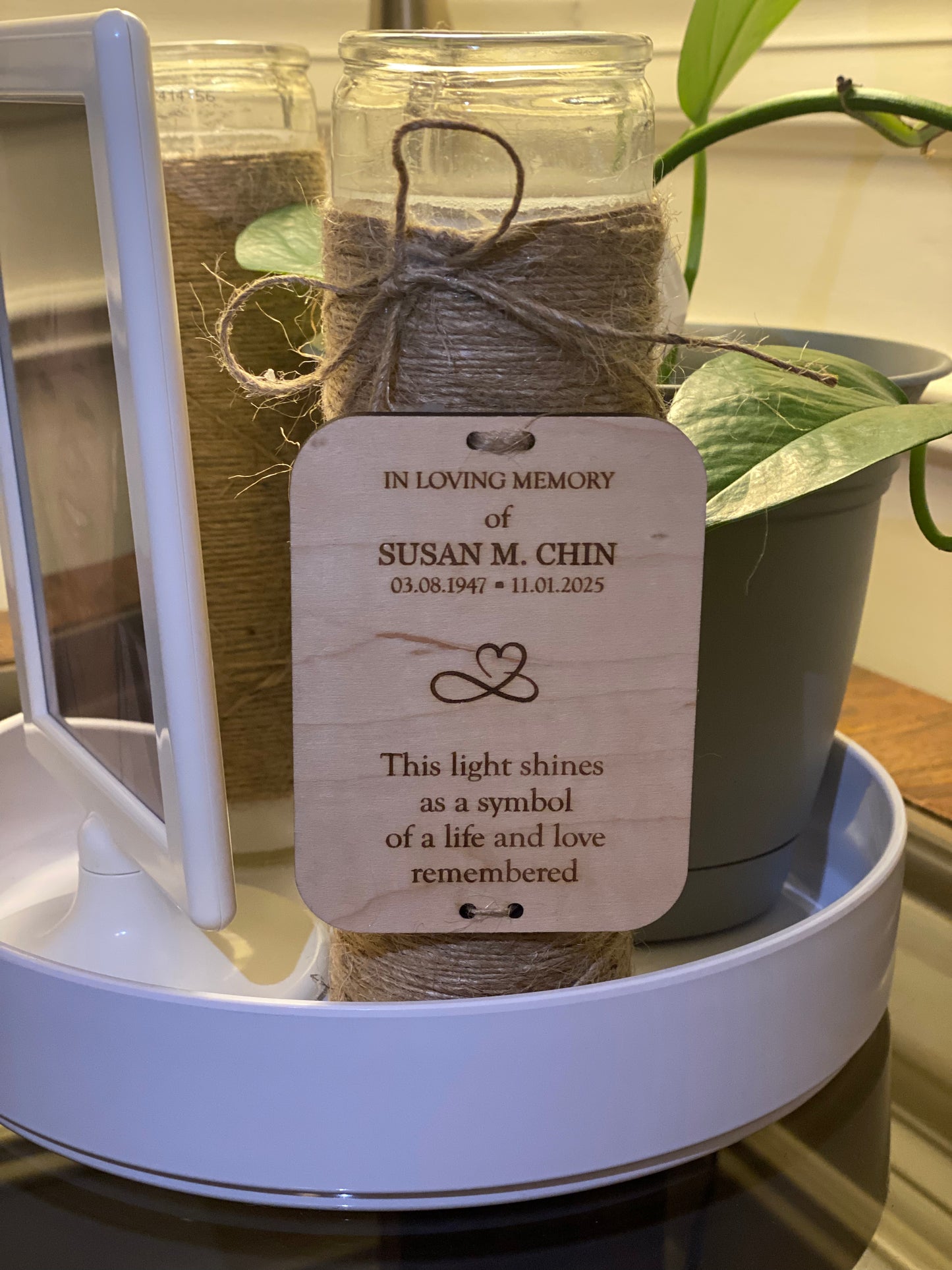 Personalized Memorial Tray