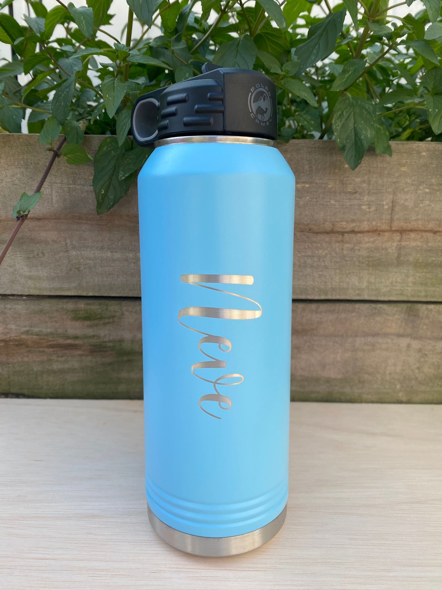 32 oz Personalized Water Bottle with Straw Lid