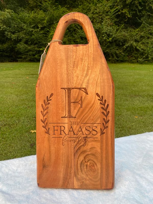 Acacia Charcuterie Board with a Unique Shape and Design