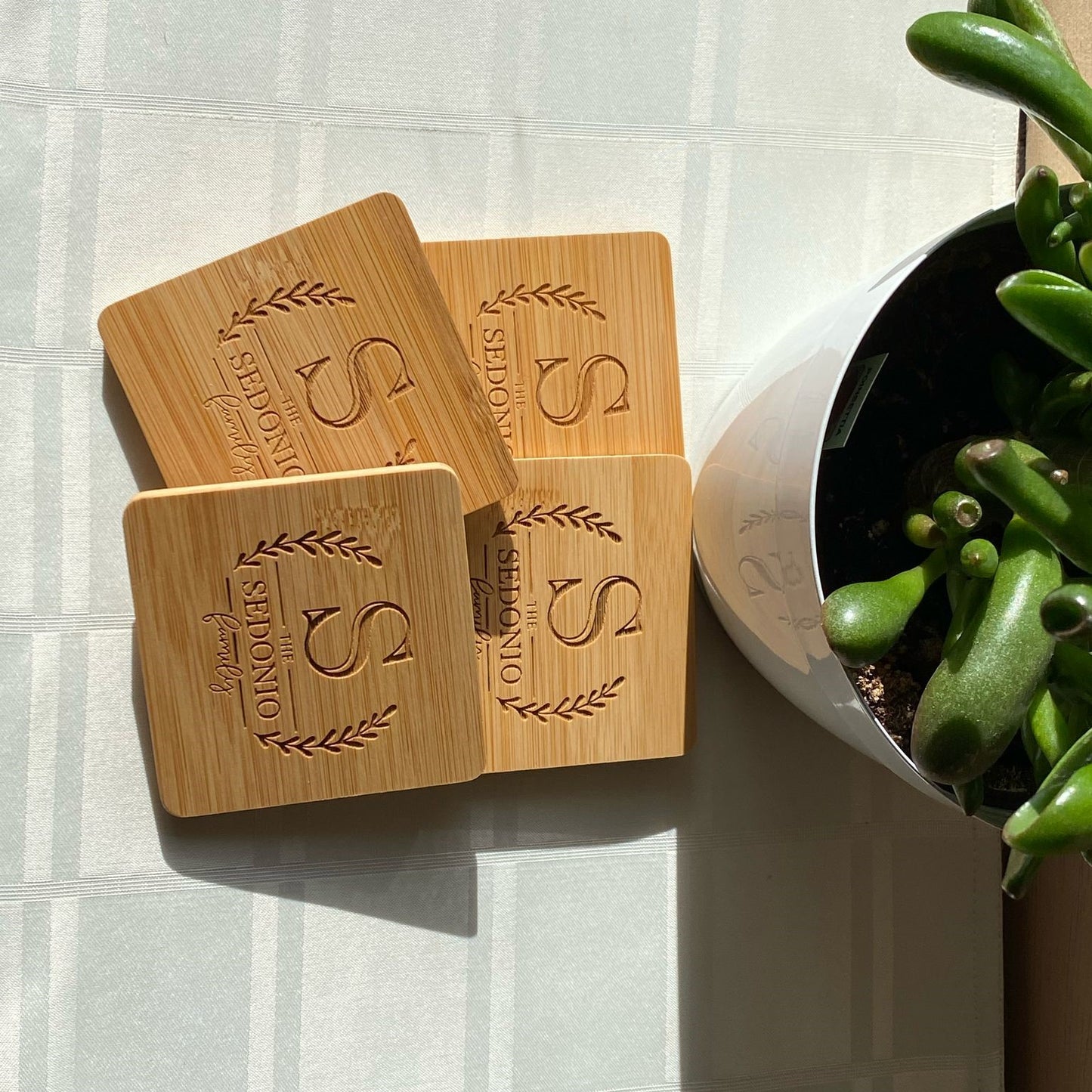 Square Bamboo Coasters