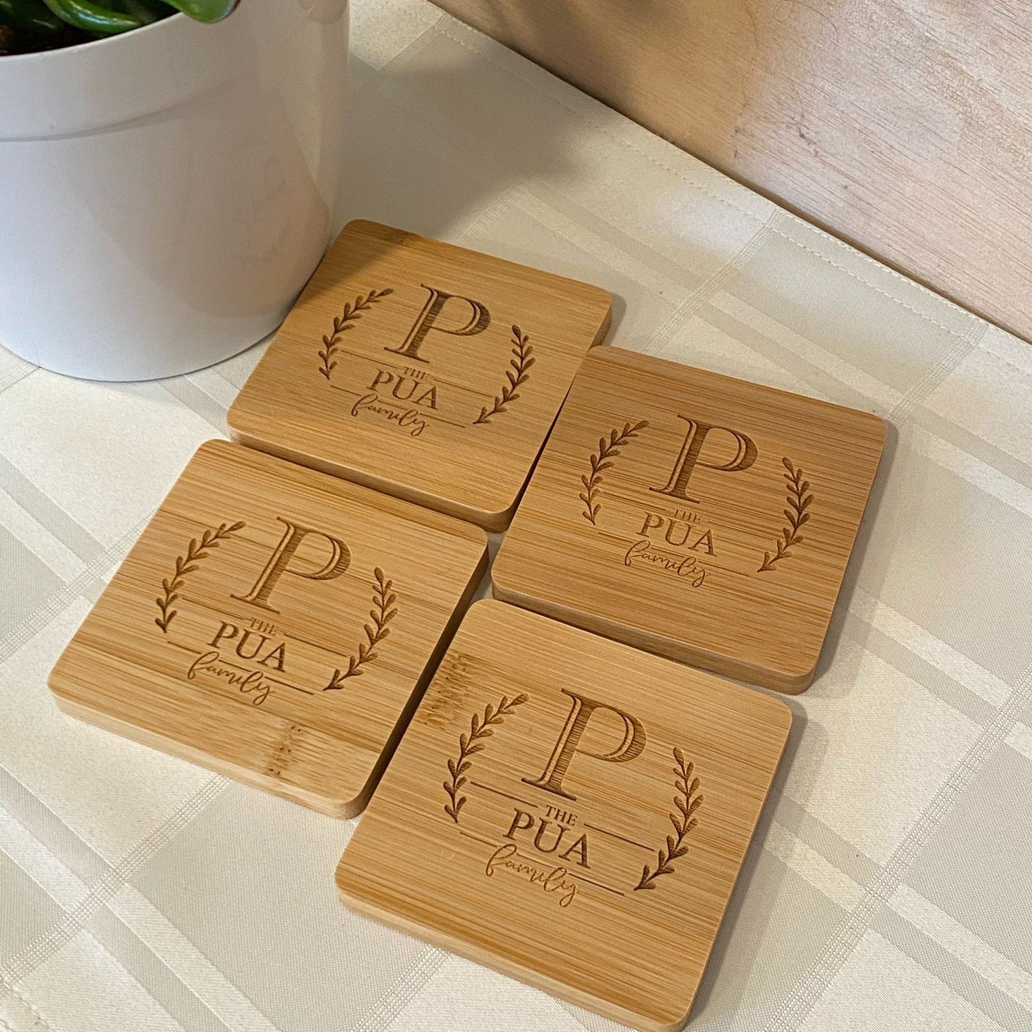 Square Bamboo Coasters