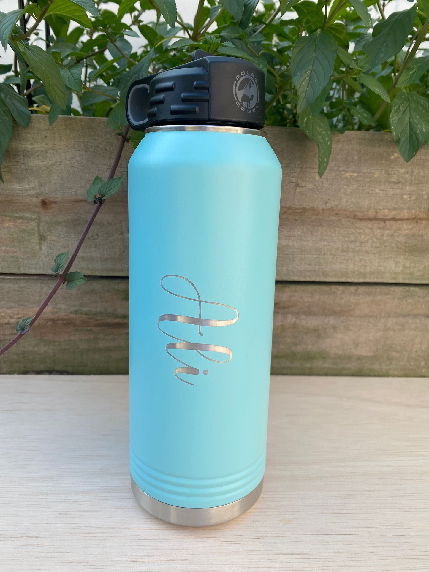 32 oz Personalized Water Bottle with Straw Lid
