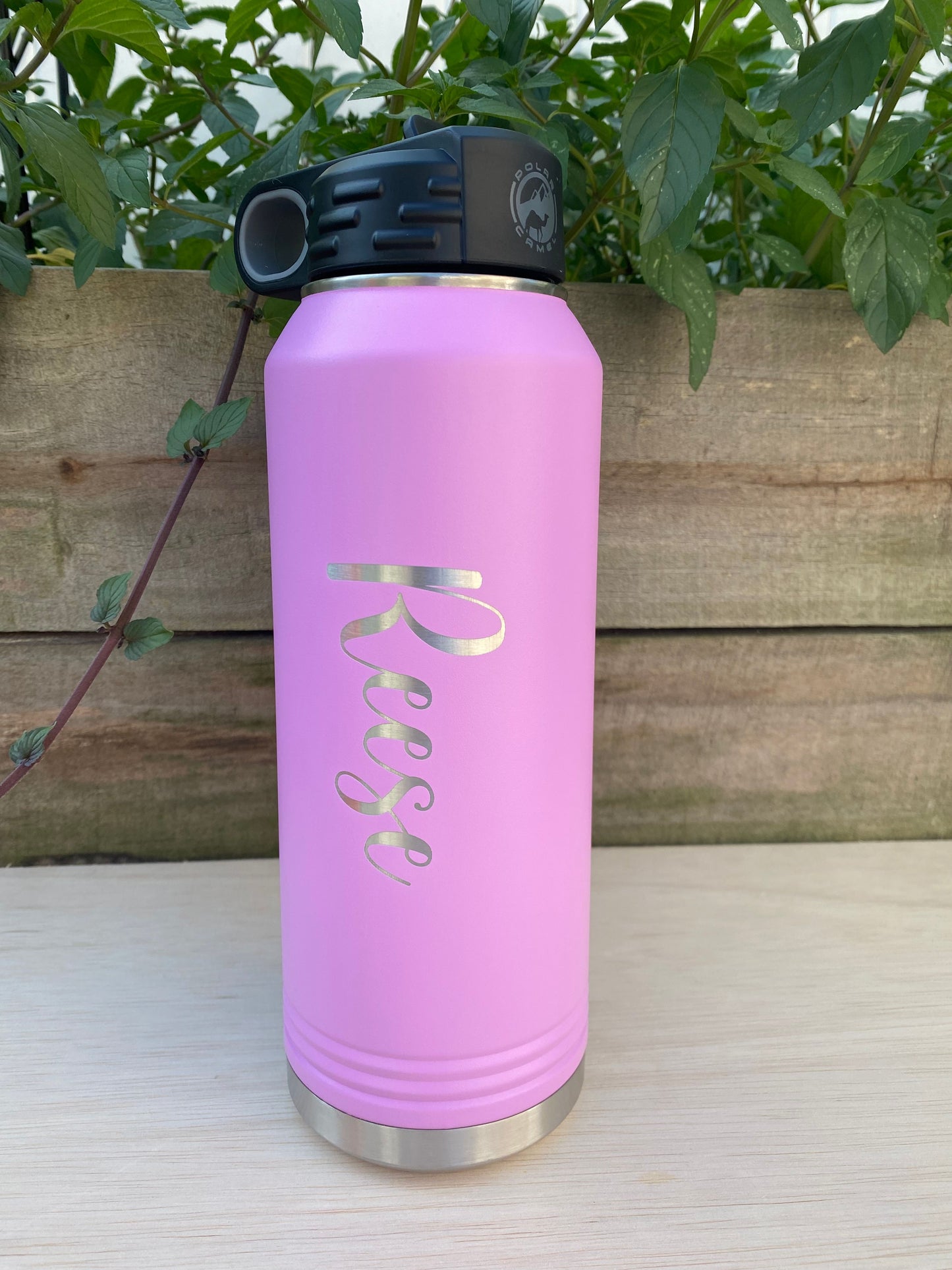 32 oz Personalized Water Bottle with Straw Lid