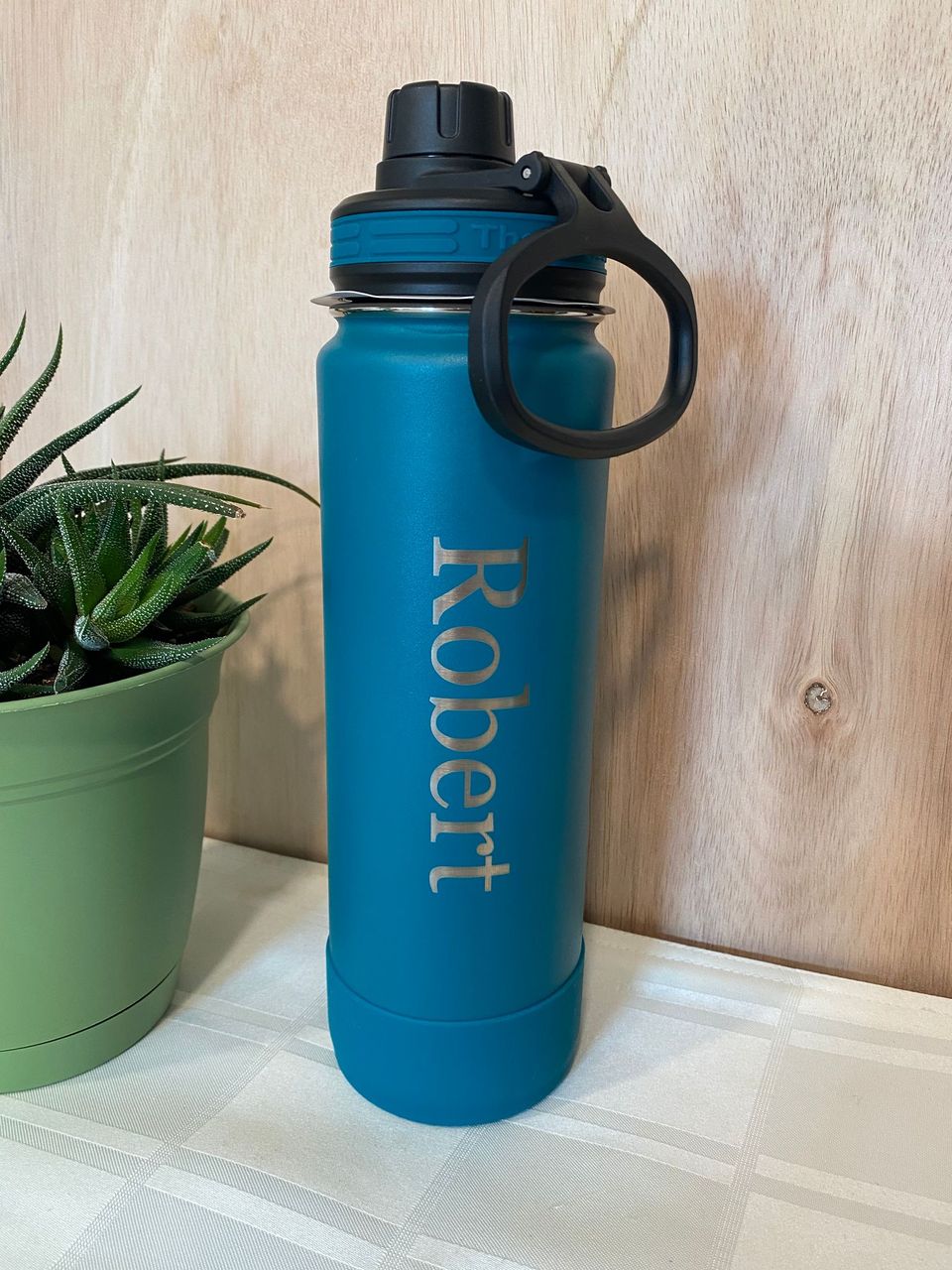 24 oz Spout/Twist Cap ThermoFlask Water Bottle
