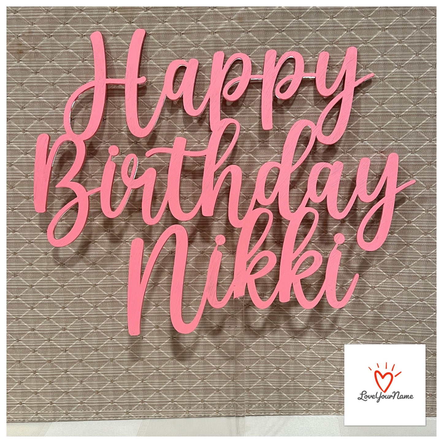 Personalized Birthday Cake Topper