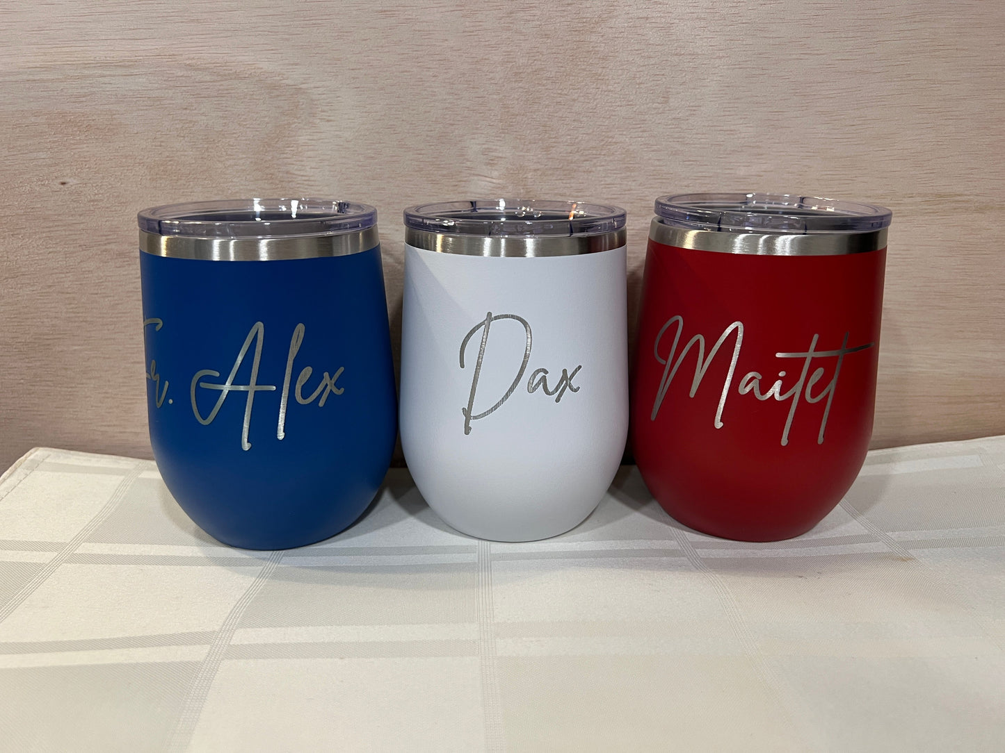 12 oz Personalized Wine Tumbler