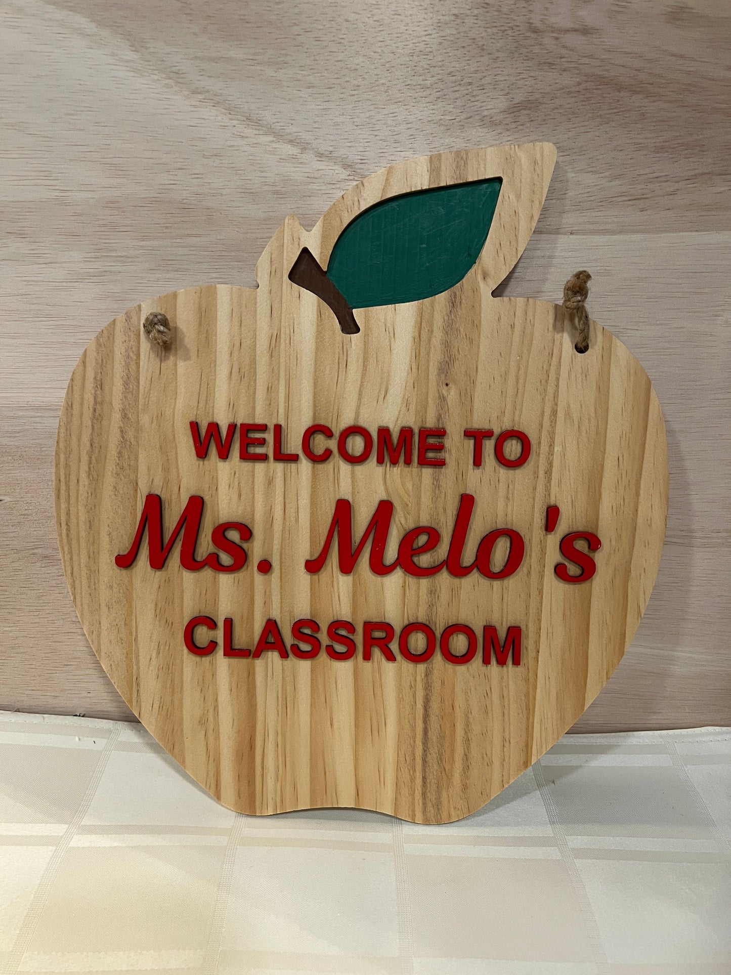 Personalized Apple Classroom Door Decor