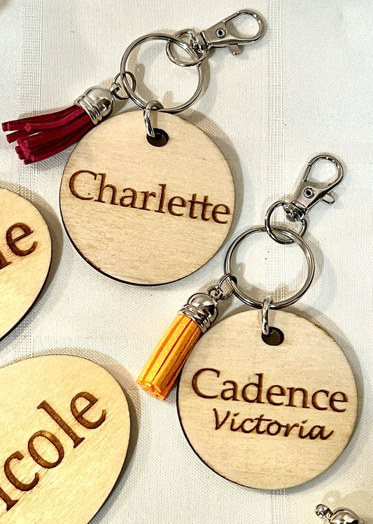 Personalized Round Lunch Bag Tags