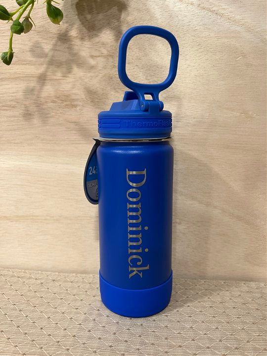 16 oz Personalized Flip Straw Water Bottle
