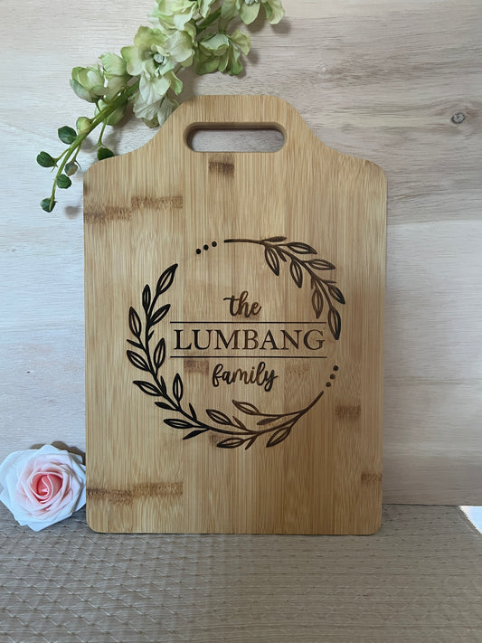 Personalized Bamboo Cutting Board
