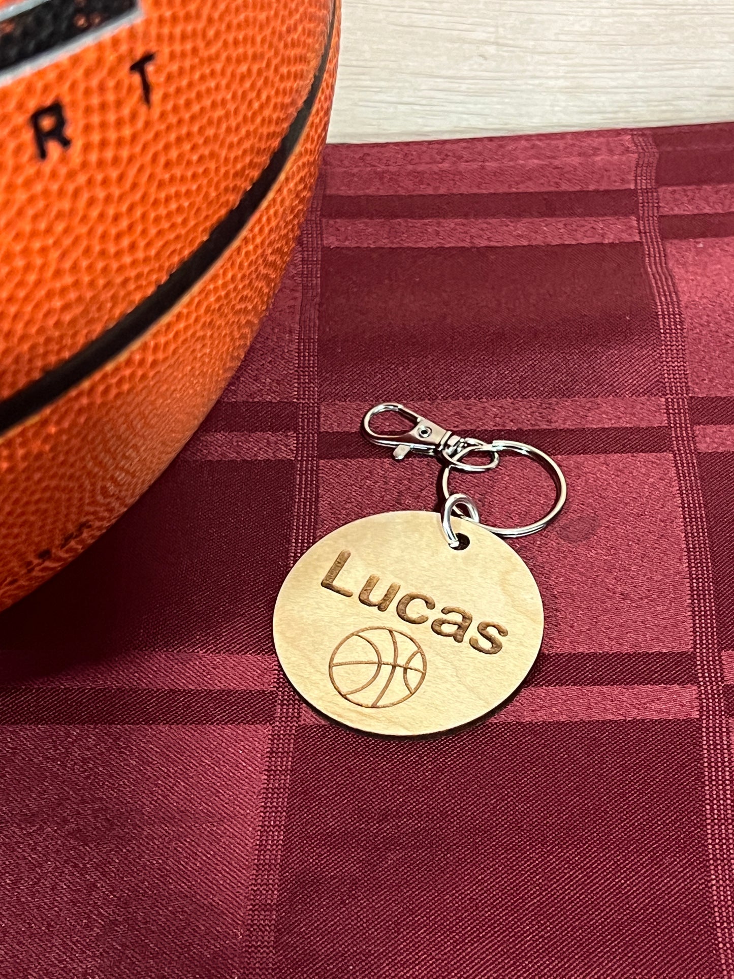 Personalized Basketball Lunch Bag Tags