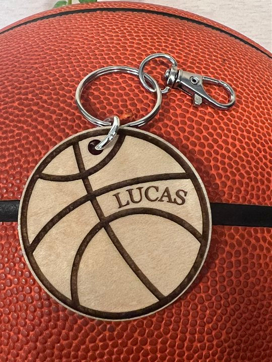 Personalized Basketball Lunch Bag Tag