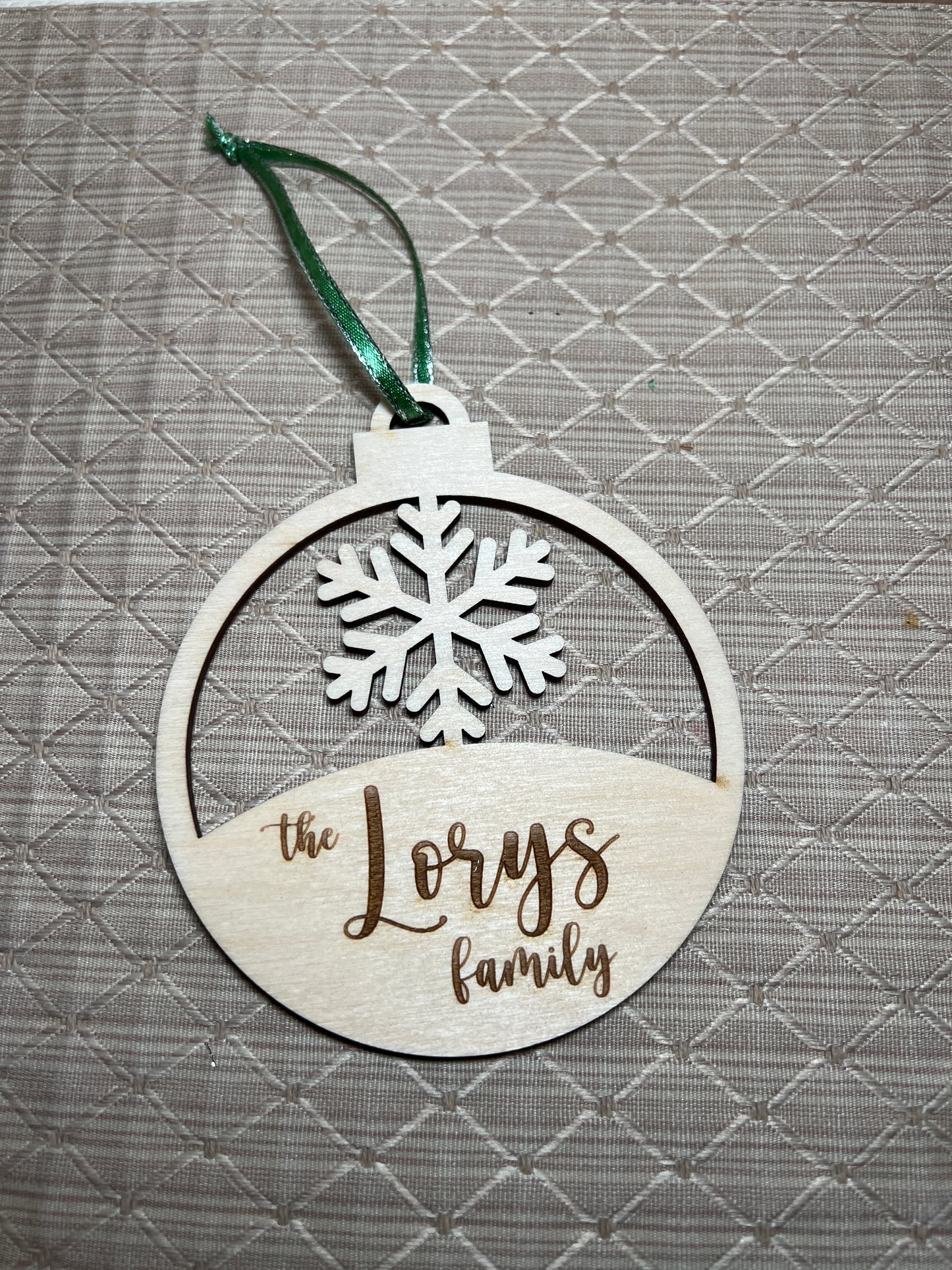 Personalized Christmas Family Name Ornaments