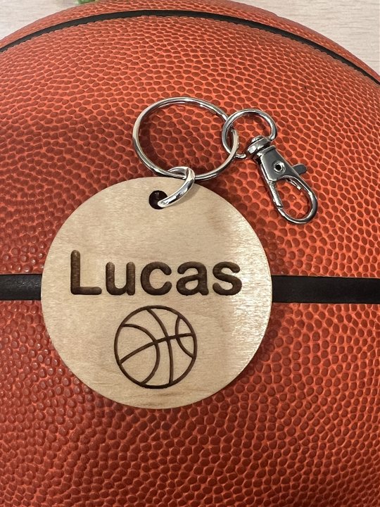 Personalized Basketball Lunch Bag Tags