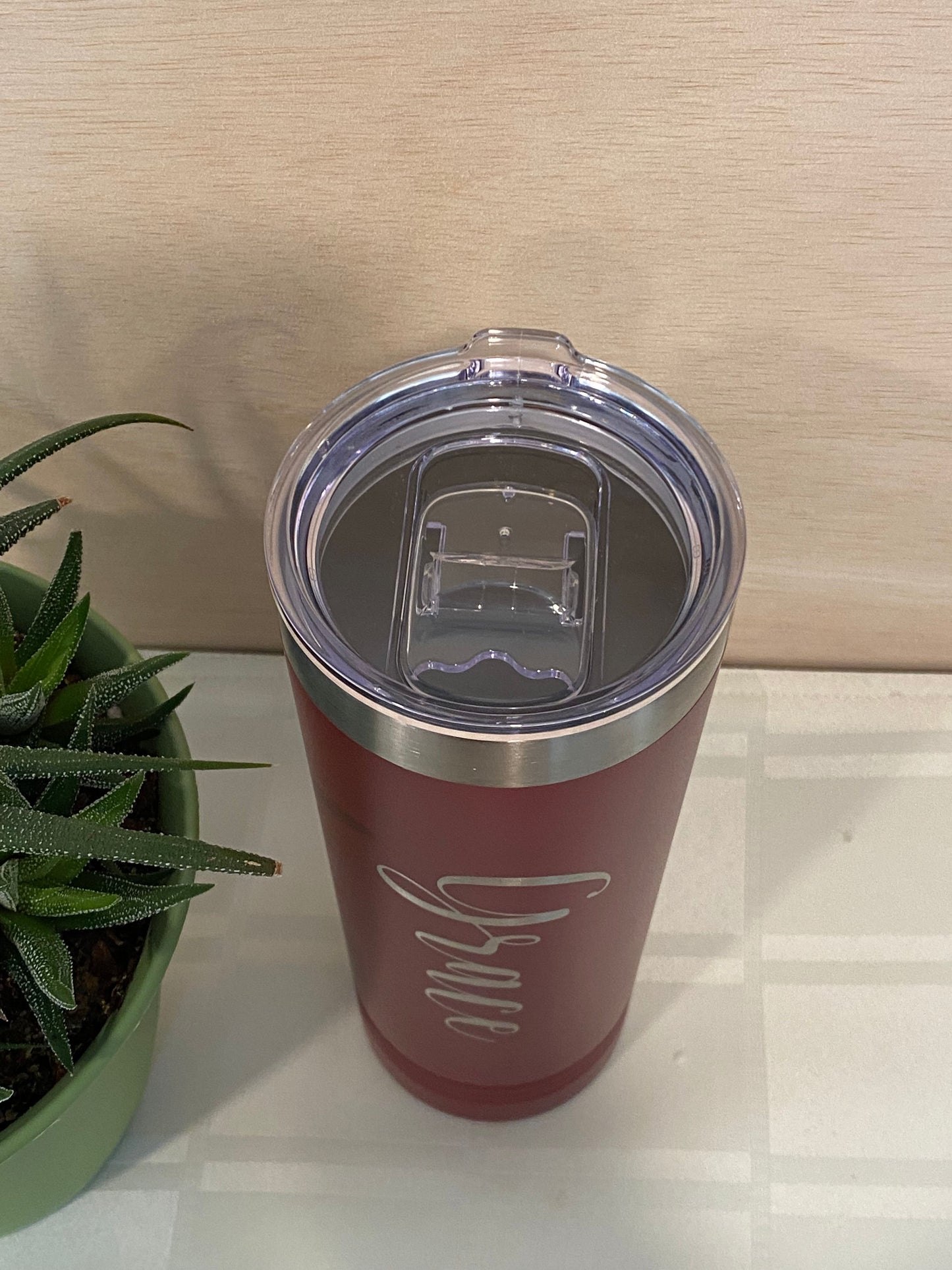22 oz Skinny Tumbler One Line Engraving