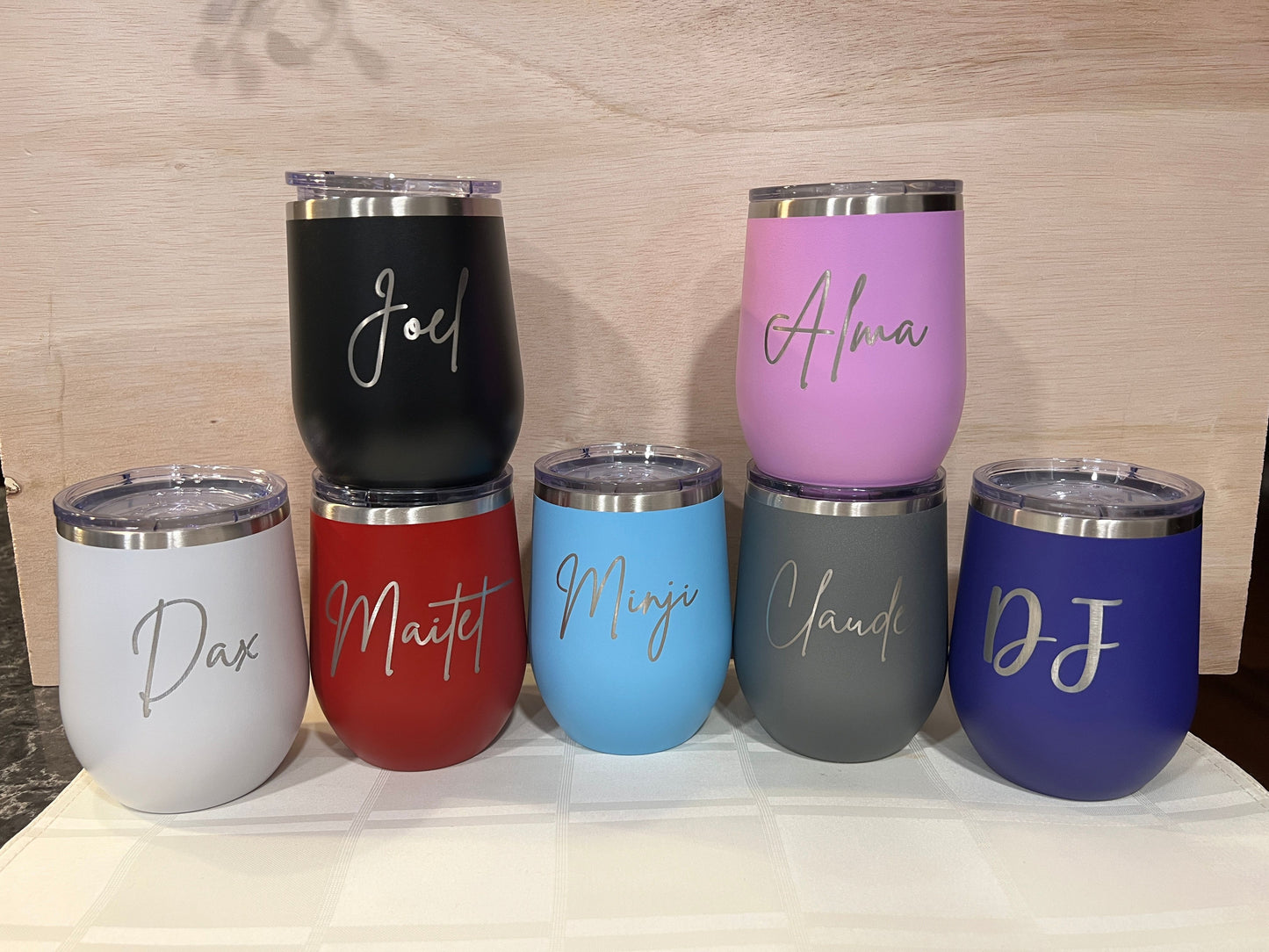 12 oz Personalized Wine Tumbler